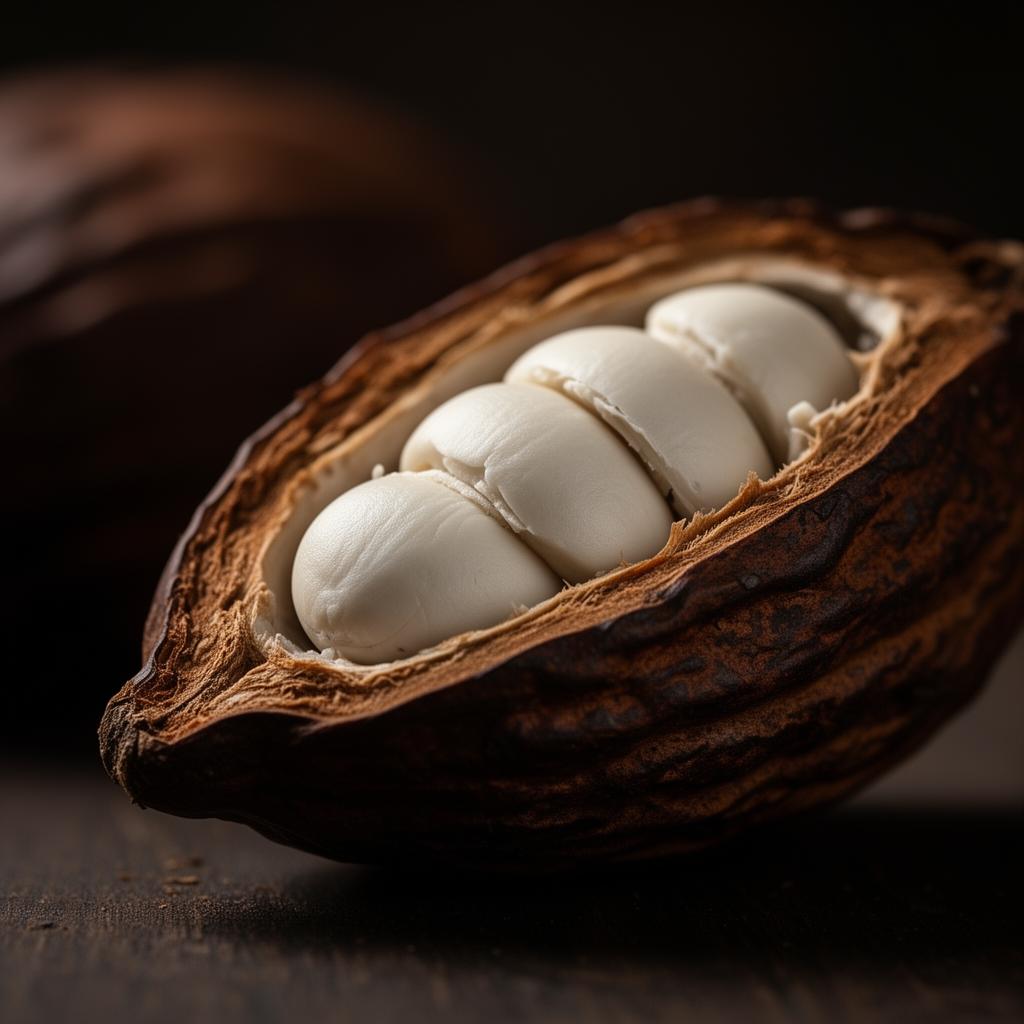 Wet cocoa beans
